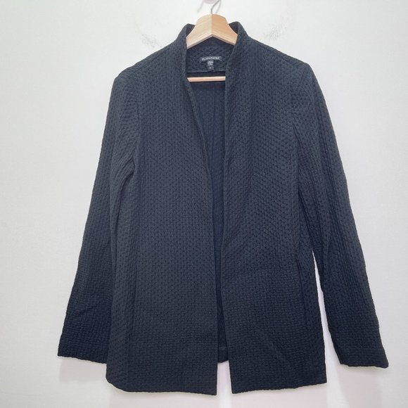 Eileen Fisher Tencel & Organic Cotton Honeycomb Shaped Jacket sz S - Picture 6 of 16